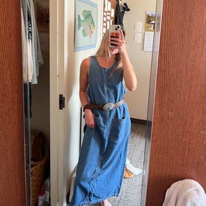 Long Denim Dress! Western Inspired